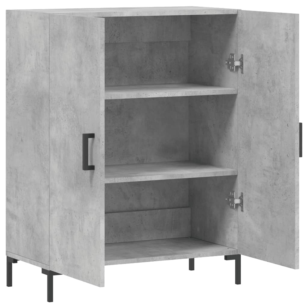 vidaXL Dulap, gri beton, 69,5x34x90 cm, lemn compozit