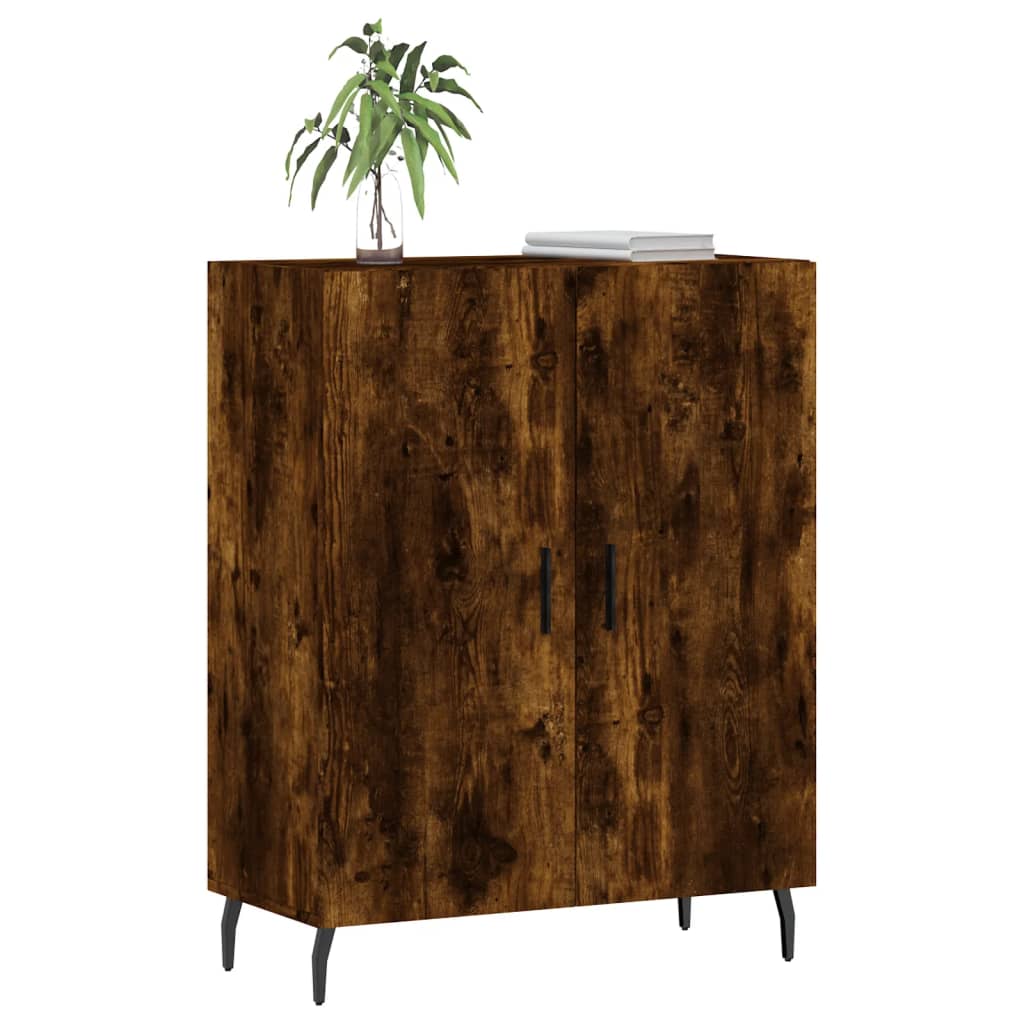 vidaXL Dulap, stejar fumuriu, 69,5x34x90 cm, lemn compozit