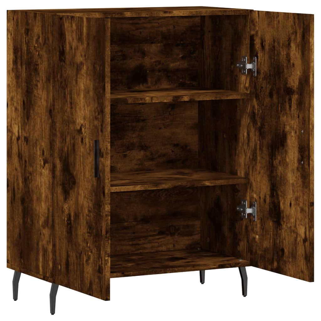 vidaXL Dulap, stejar fumuriu, 69,5x34x90 cm, lemn compozit