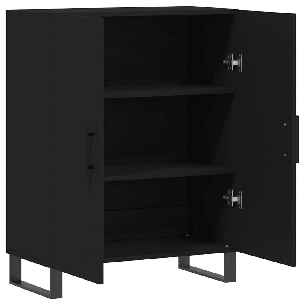 vidaXL Dulap, negru, 69,5x34x90 cm, lemn compozit