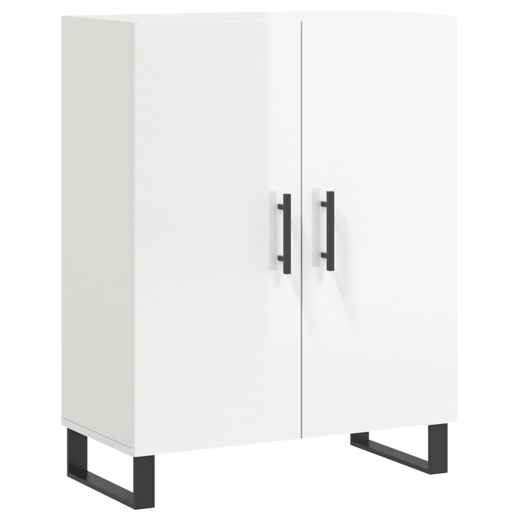 vidaXL Dulap, alb extralucios, 69,5x34x90 cm, lemn compozit