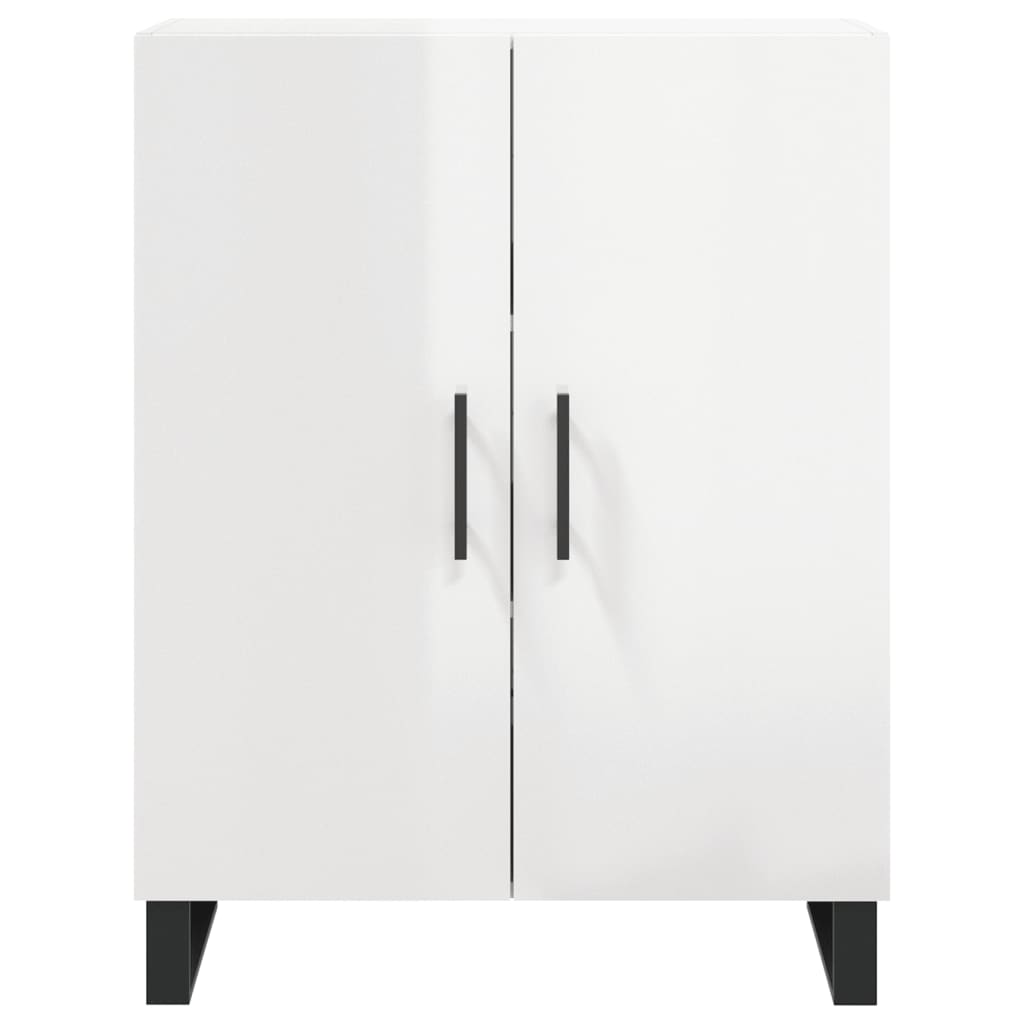 vidaXL Dulap, alb extralucios, 69,5x34x90 cm, lemn compozit