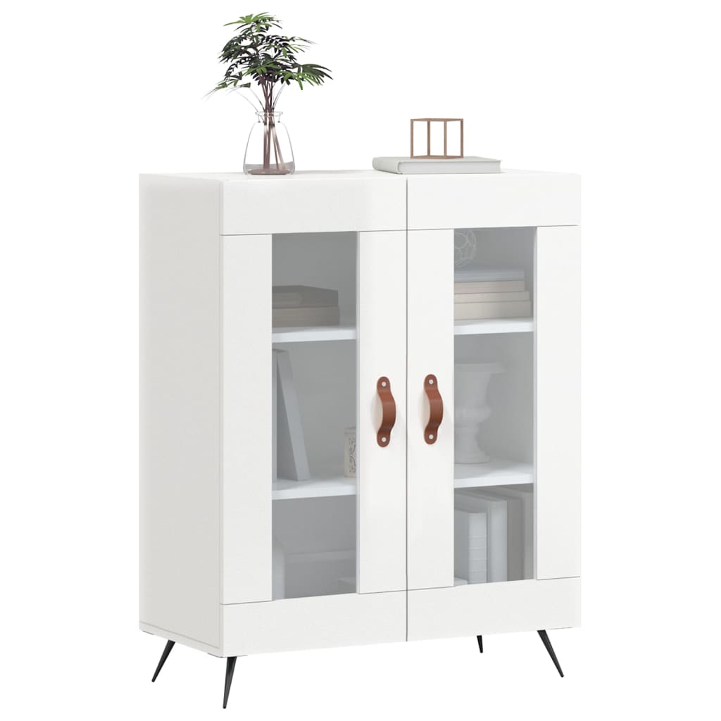 vidaXL Dulap, alb extralucios, 69,5x34x90 cm, lemn compozit