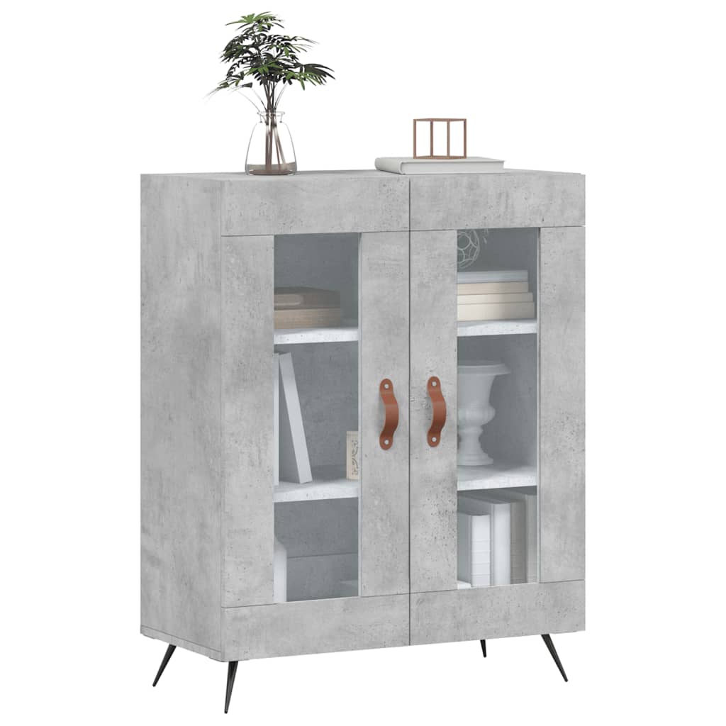 vidaXL Dulap, gri beton, 69,5x34x90 cm, lemn compozit vidaXL Dulap, gri beton, 69,5x34x90 cm, lemn compozit