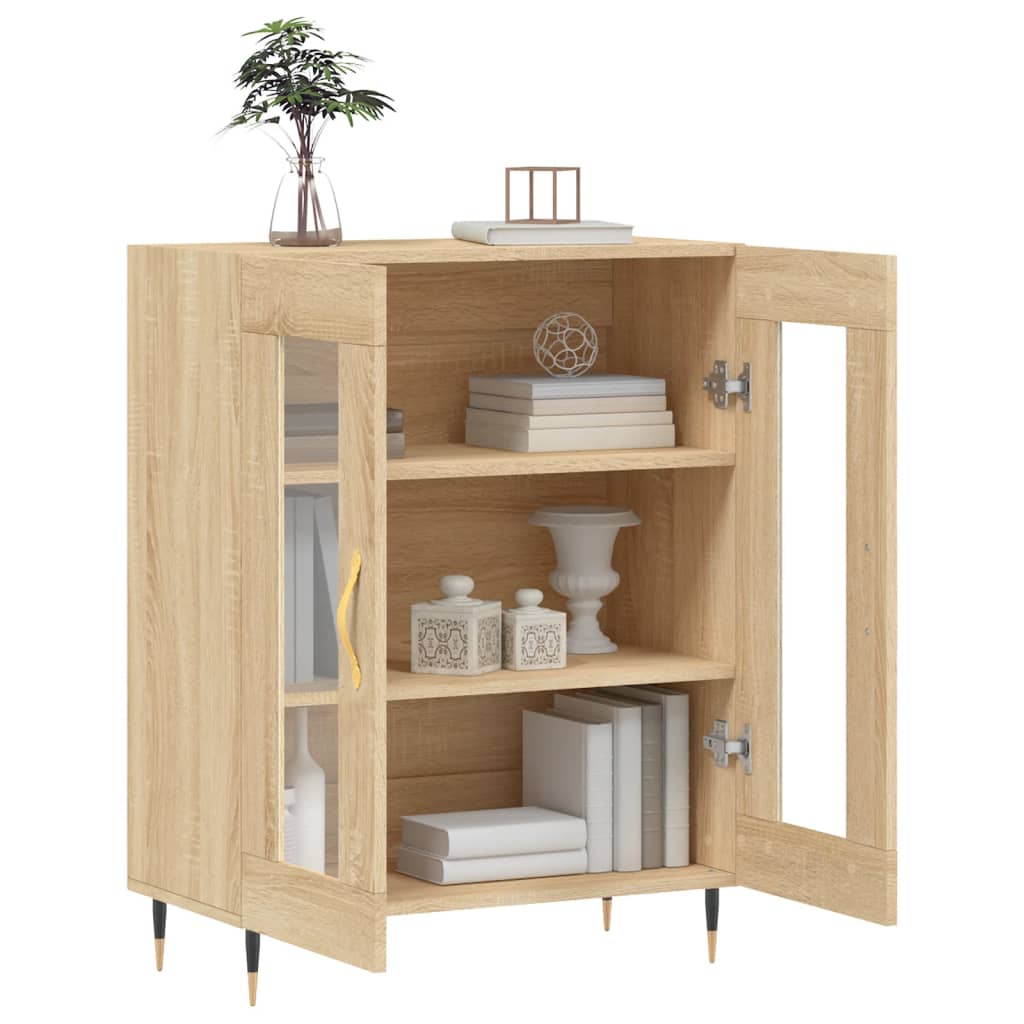 vidaXL Dulap, stejar sonoma, 69,5x34x90 cm, lemn compozit