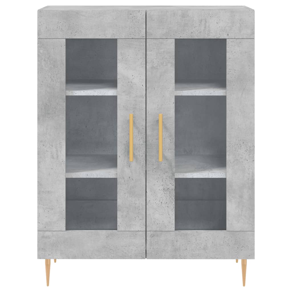vidaXL Dulap, gri beton, 69,5x34x90 cm, lemn compozit