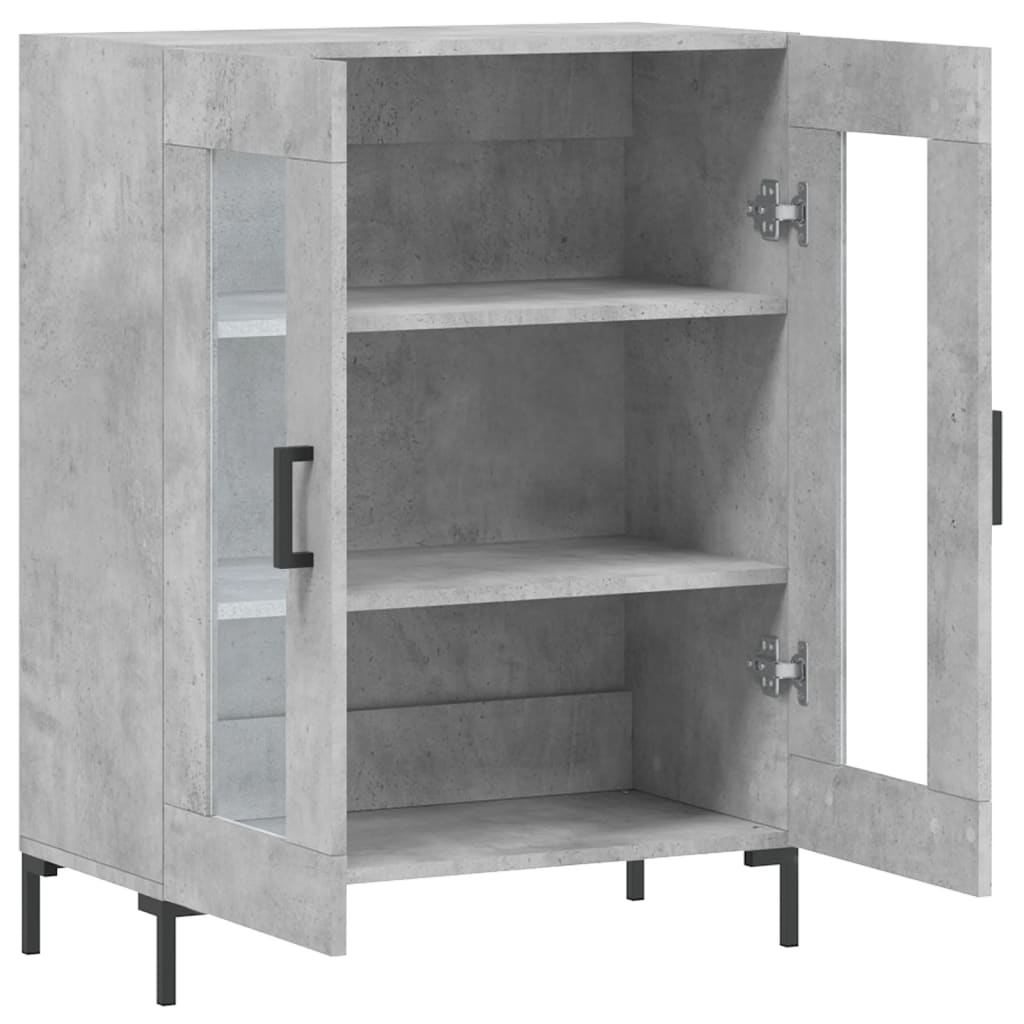 vidaXL Dulap, gri beton, 69,5x34x90 cm, lemn compozit vidaXL Dulap, gri beton, 69,5x34x90 cm, lemn compozit