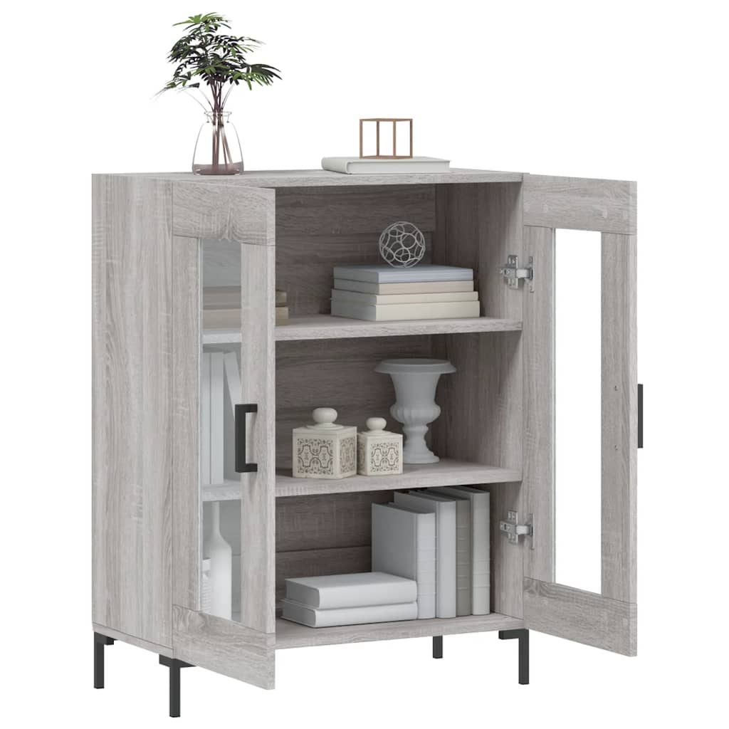 vidaXL Dulap, gri sonoma, 69,5x34x90 cm, lemn compozit
