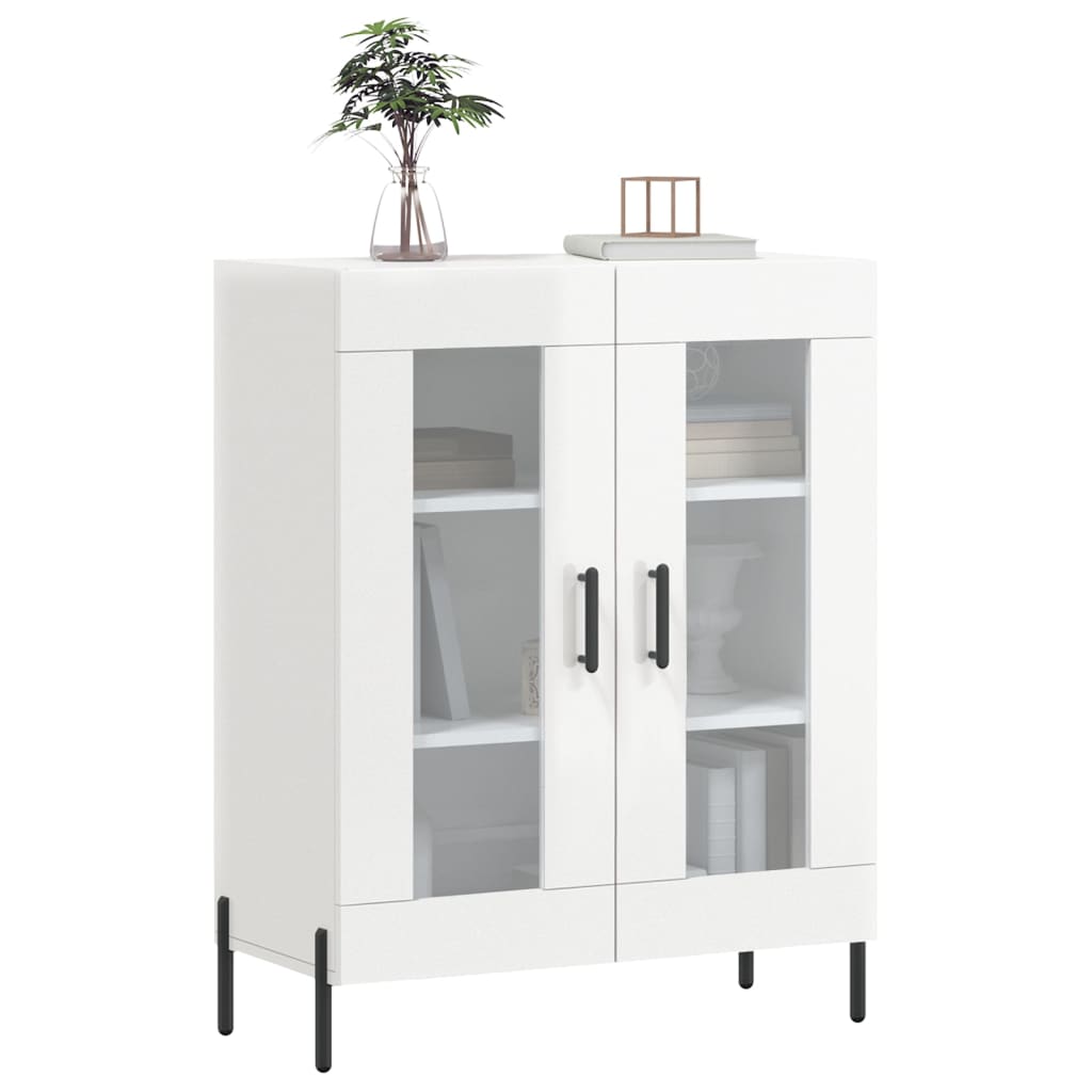 vidaXL Dulap, alb extralucios, 69,5x34x90 cm, lemn compozit