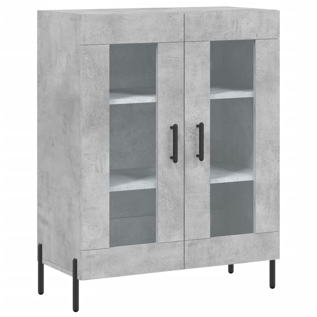 vidaXL Dulap, gri beton, 69,5x34x90 cm, lemn compozit vidaXL Dulap, gri beton, 69,5x34x90 cm, lemn compozit