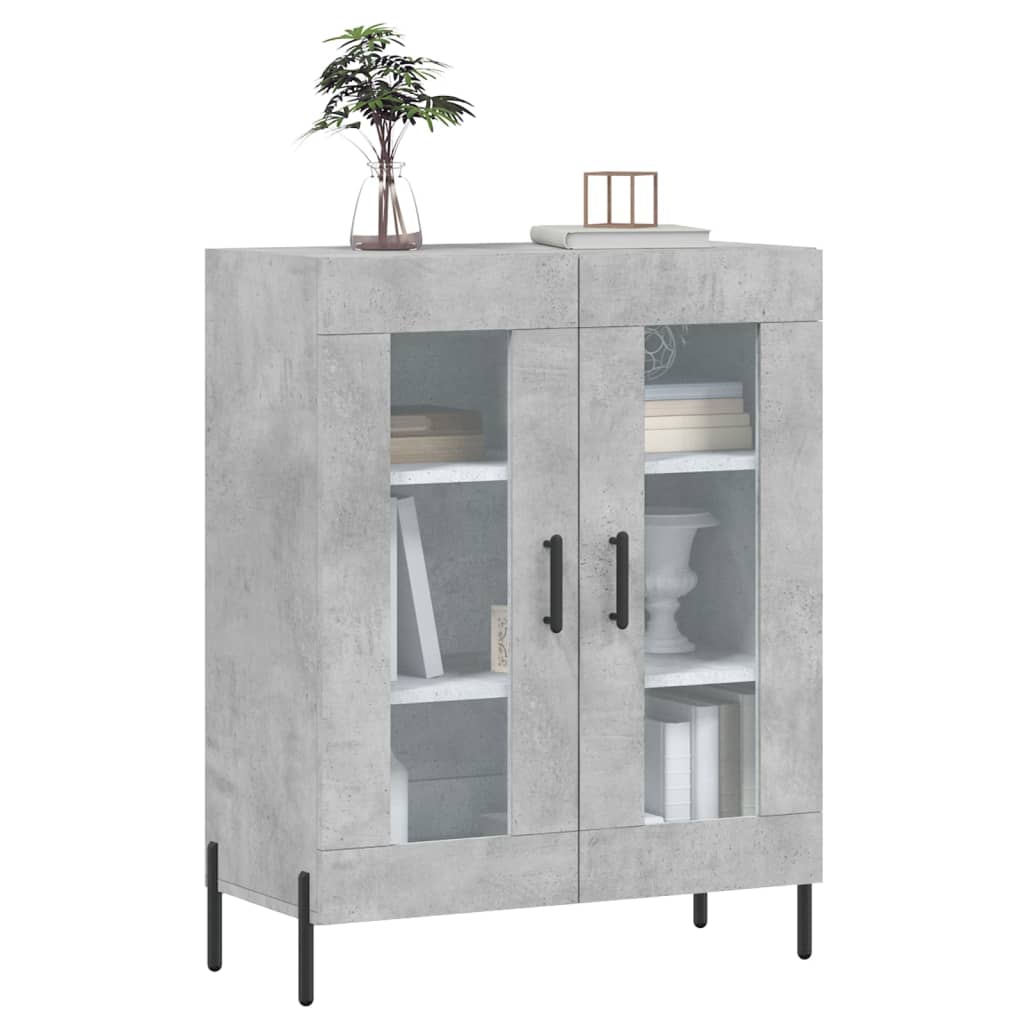 vidaXL Dulap, gri beton, 69,5x34x90 cm, lemn compozit vidaXL Dulap, gri beton, 69,5x34x90 cm, lemn compozit