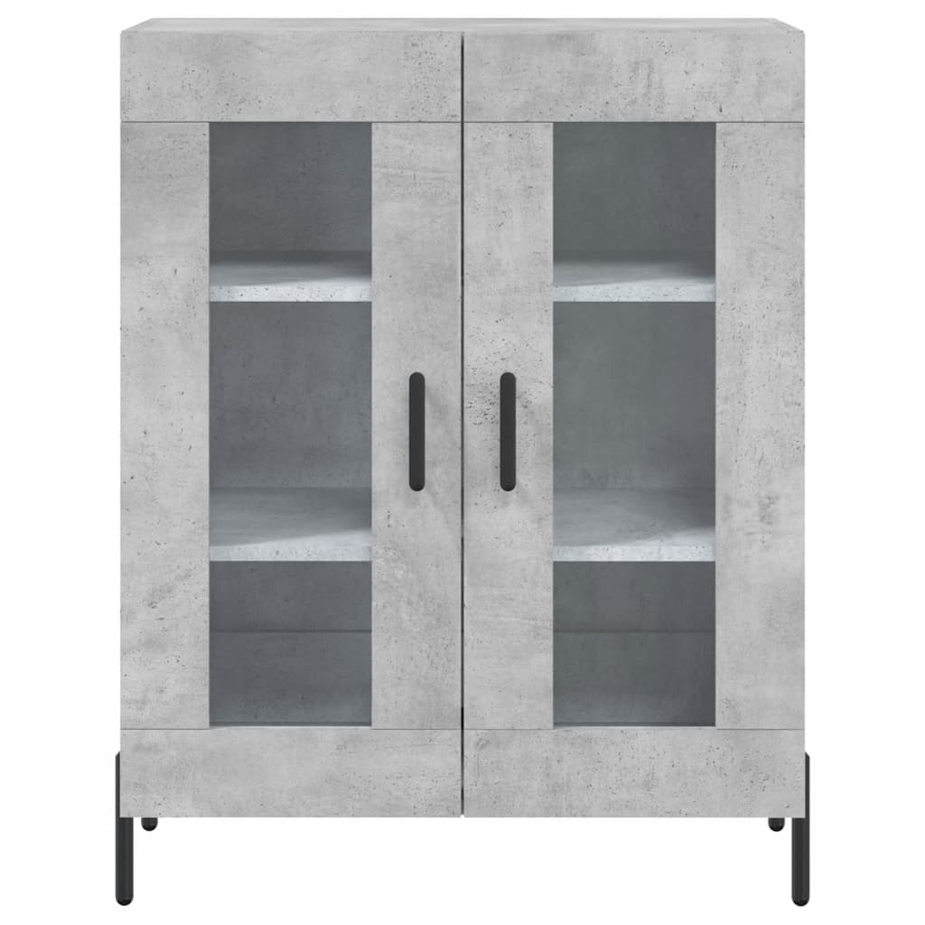 vidaXL Dulap, gri beton, 69,5x34x90 cm, lemn compozit vidaXL Dulap, gri beton, 69,5x34x90 cm, lemn compozit