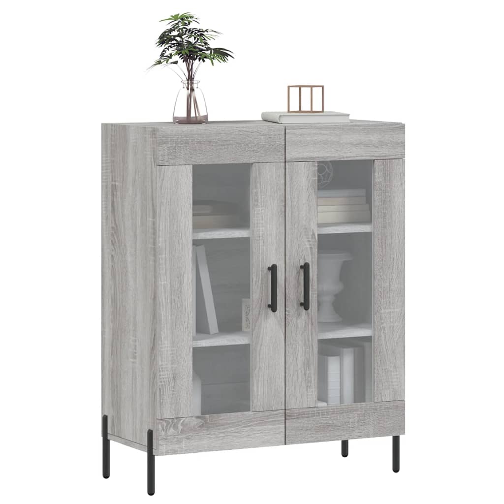 vidaXL Dulap, gri sonoma, 69,5x34x90 cm, lemn compozit