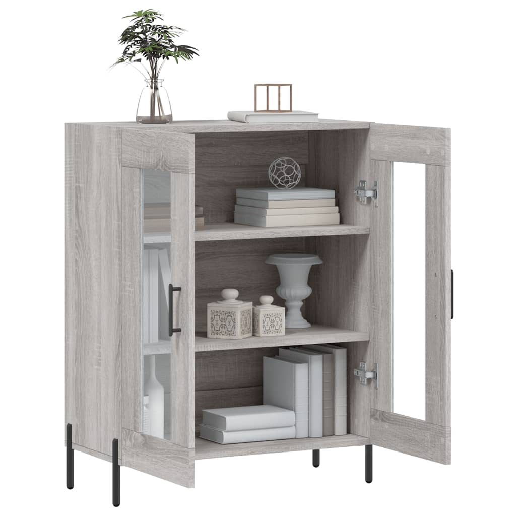 vidaXL Dulap, gri sonoma, 69,5x34x90 cm, lemn compozit