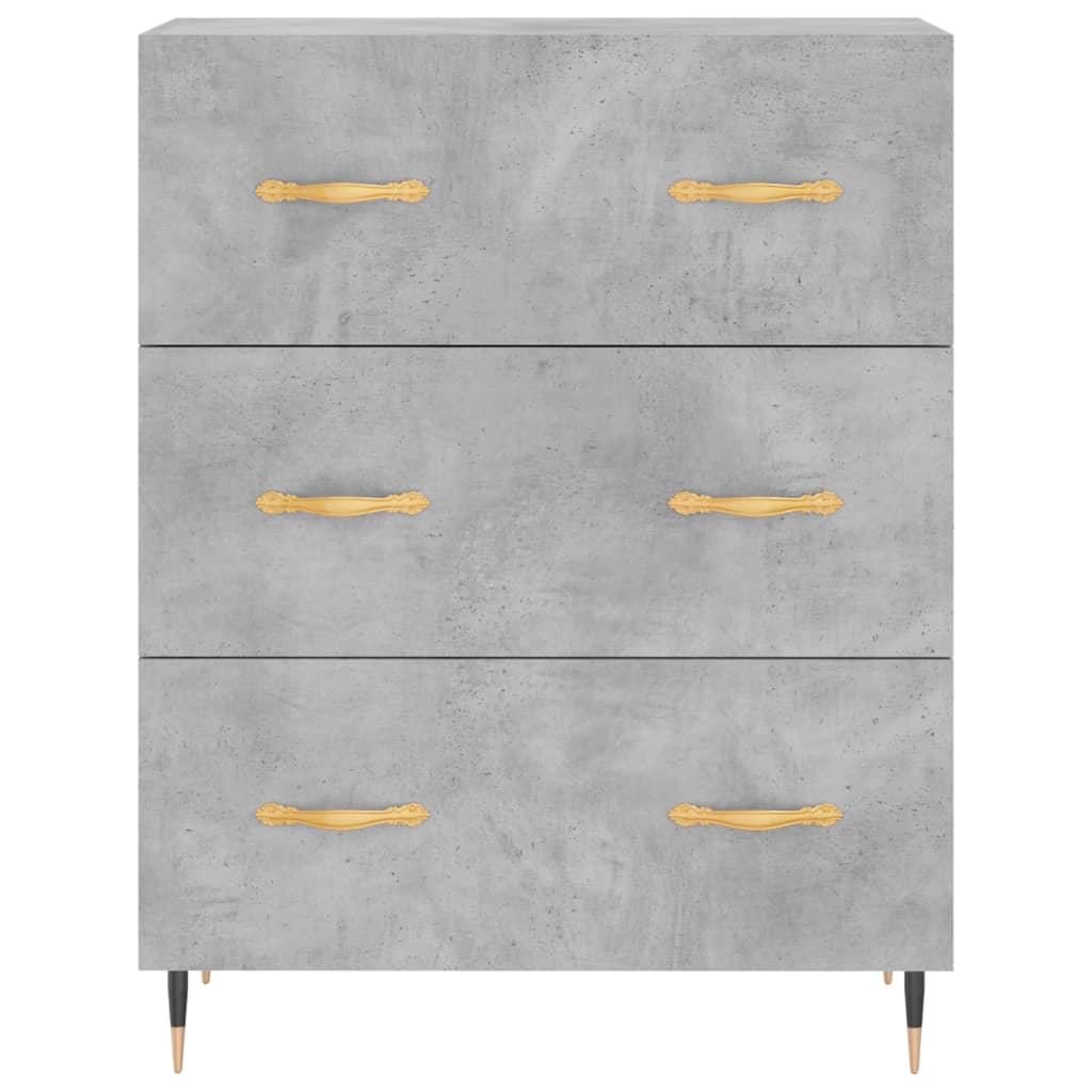 vidaXL Servantă, gri beton, 69,5x34x90 cm, lemn compozit vidaXL Servantă, gri beton, 69,5x34x90 cm, lemn compozit