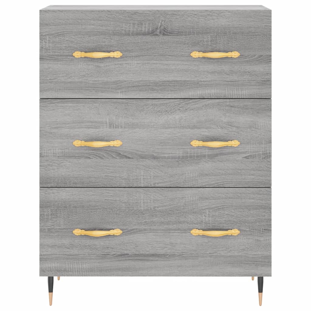 vidaXL Servantă, gri sonoma, 69,5x34x90 cm, lemn compozit vidaXL Servantă, gri sonoma, 69,5x34x90 cm, lemn compozit
