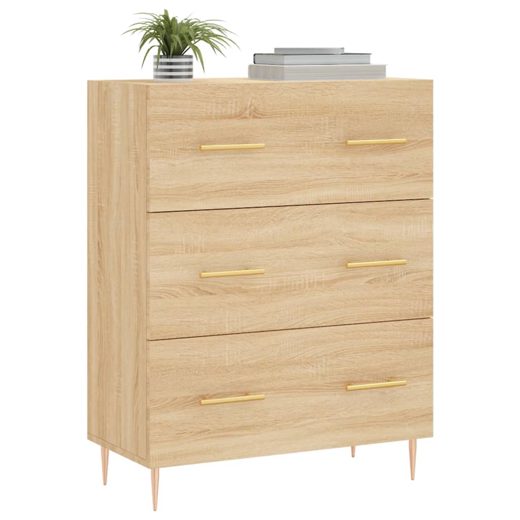 vidaXL Servantă, stejar sonoma, 69,5x34x90 cm, lemn compozit vidaXL Servantă, stejar sonoma, 69,5x34x90 cm, lemn compozit