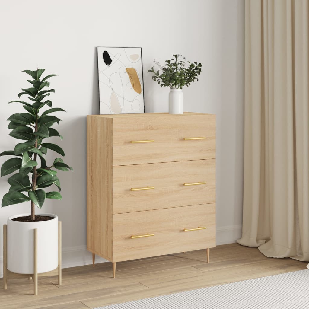 vidaXL Servantă, stejar sonoma, 69,5x34x90 cm, lemn compozit vidaXL Servantă, stejar sonoma, 69,5x34x90 cm, lemn compozit