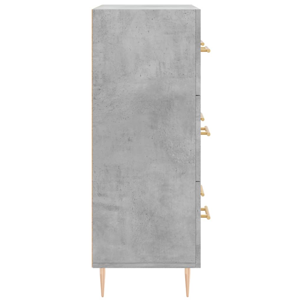 vidaXL Servantă, gri beton, 69,5x34x90 cm, lemn compozit