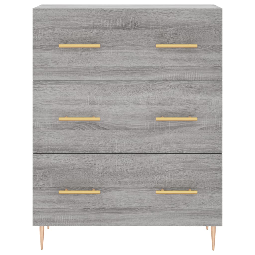 vidaXL Servantă, gri sonoma, 69,5x34x90 cm, lemn compozit