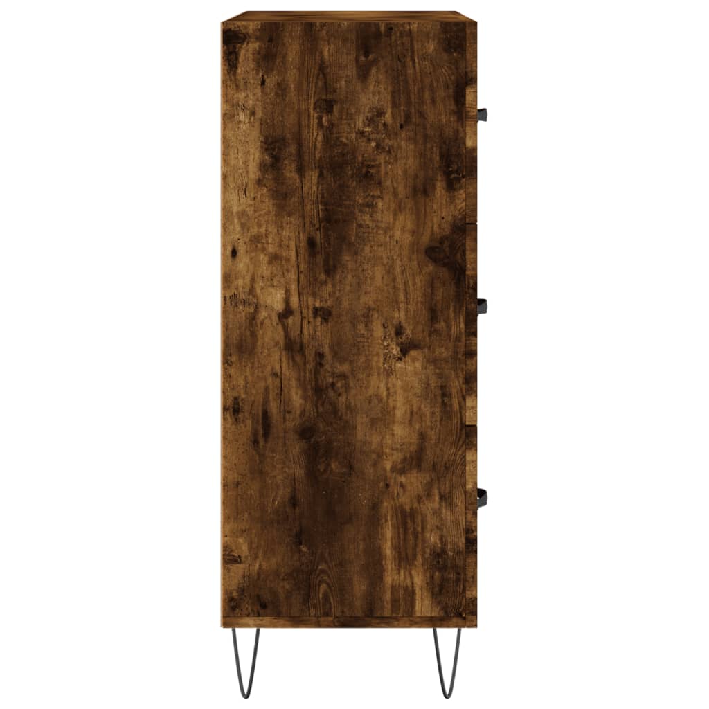 vidaXL Servantă, stejar fumuriu, 69,5x34x90 cm, lemn compozit