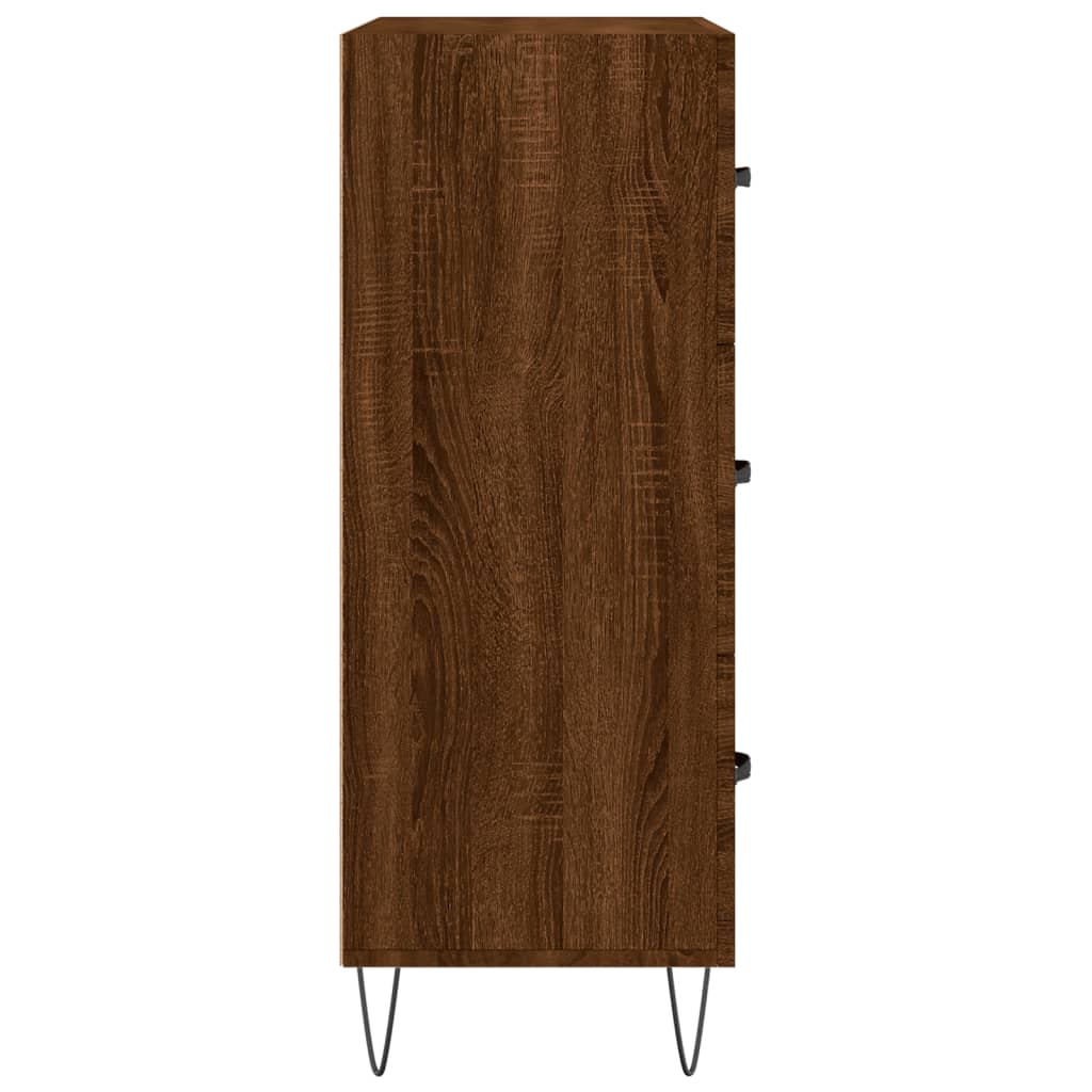 vidaXL Servantă, stejar maro, 69,5x34x90 cm, lemn prelucrat