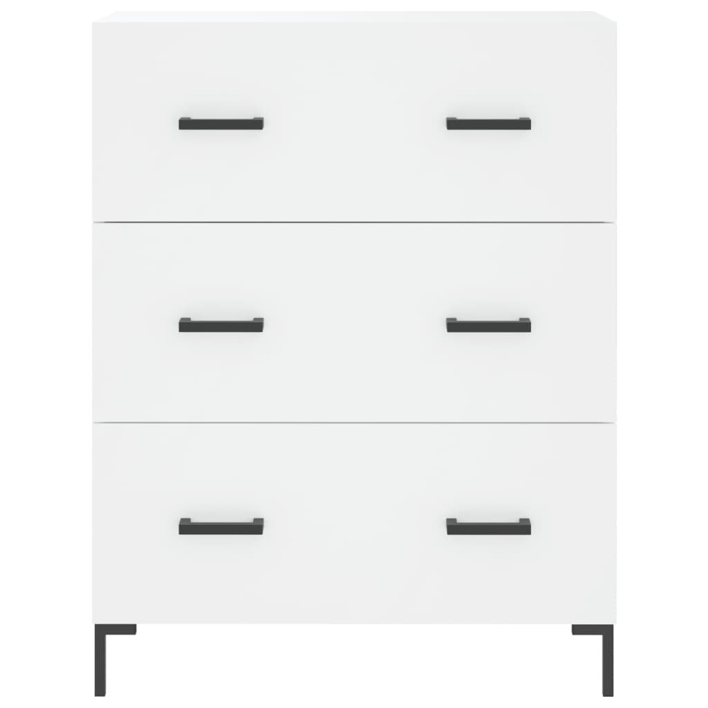 vidaXL Servantă, alb, 69,5x34x90 cm, lemn compozit
