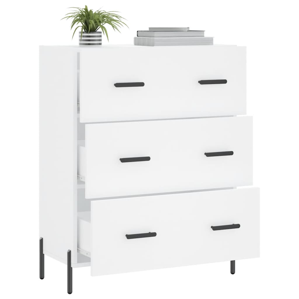 vidaXL Servantă, alb, 69,5x34x90 cm, lemn compozit vidaXL Servantă, alb, 69,5x34x90 cm, lemn compozit