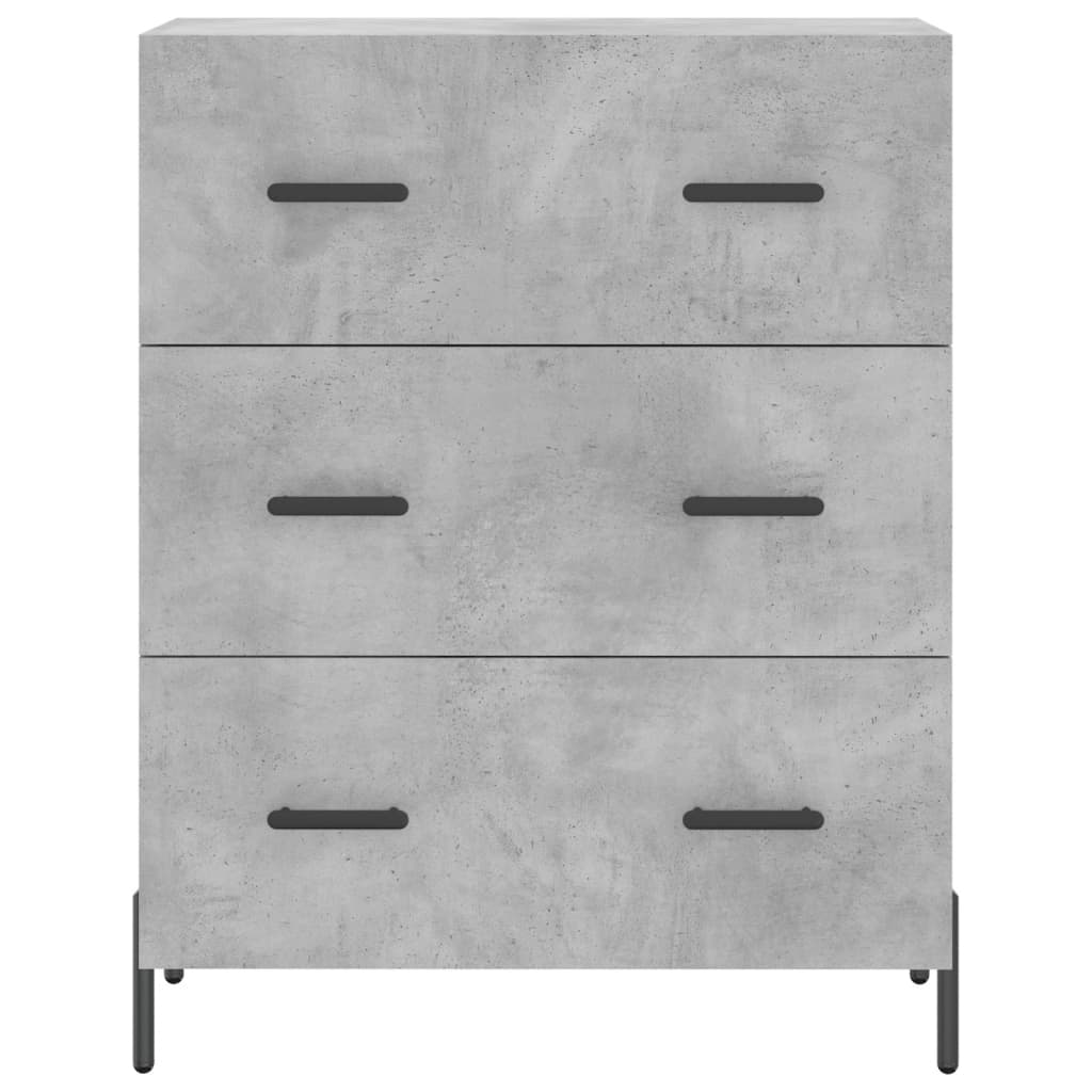 vidaXL Servantă, gri beton, 69,5x34x90 cm, lemn compozit vidaXL Servantă, gri beton, 69,5x34x90 cm, lemn compozit