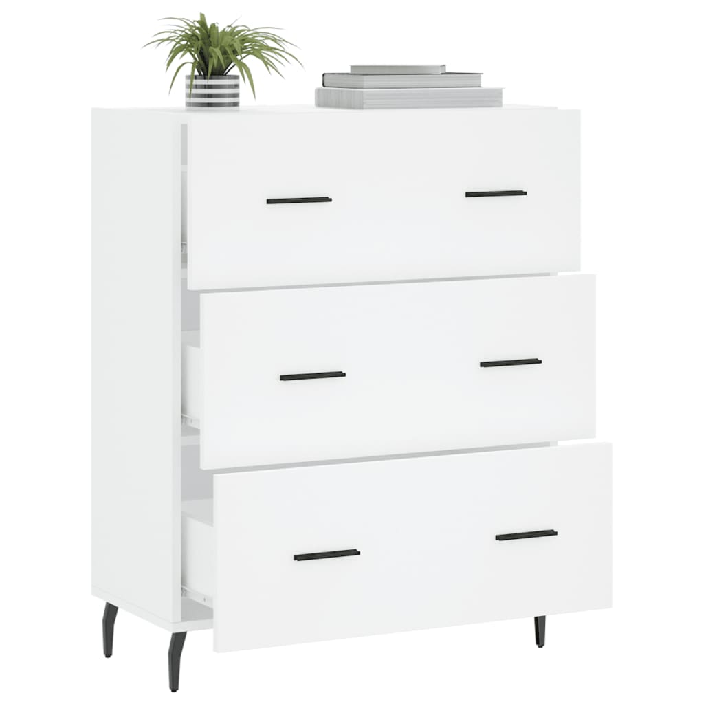 vidaXL Servantă, alb, 69,5x34x90 cm, lemn compozit vidaXL Servantă, alb, 69,5x34x90 cm, lemn compozit