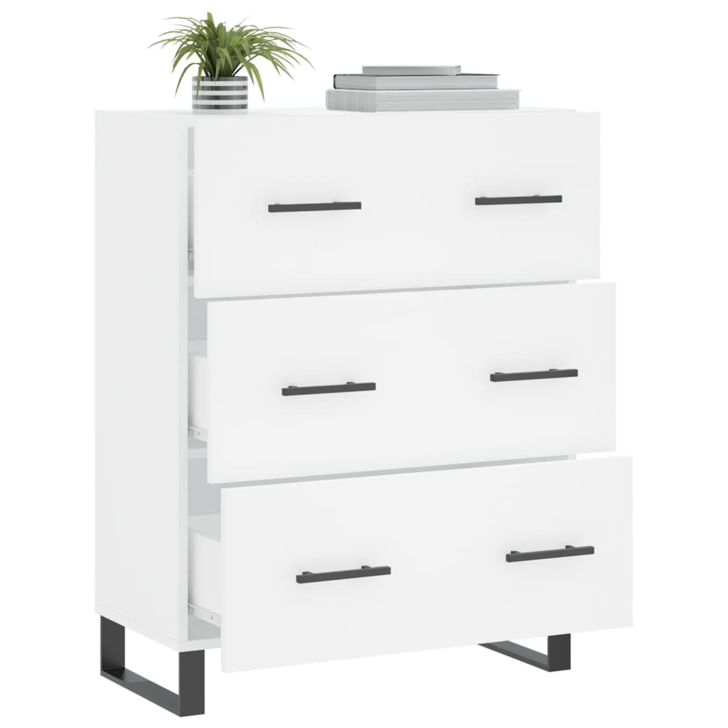 vidaXL Servantă, alb, 69,5x34x90 cm, lemn compozit vidaXL Servantă, alb, 69,5x34x90 cm, lemn compozit