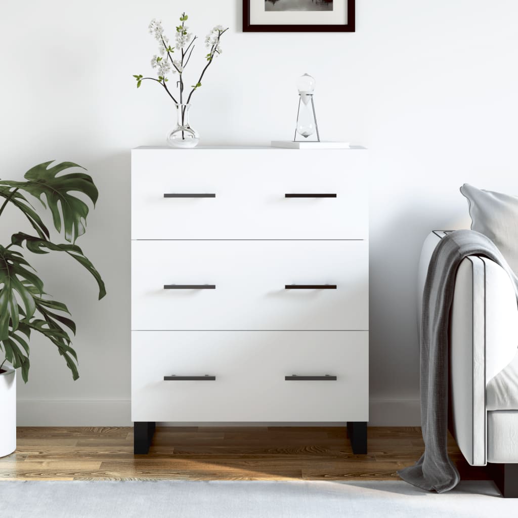 vidaXL Servantă, alb, 69,5x34x90 cm, lemn compozit vidaXL Servantă, alb, 69,5x34x90 cm, lemn compozit