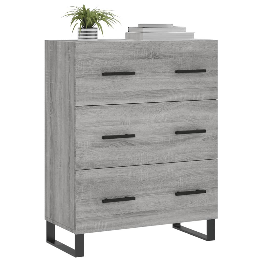 vidaXL Servantă, gri sonoma, 69,5x34x90 cm, lemn compozit vidaXL Servantă, gri sonoma, 69,5x34x90 cm, lemn compozit