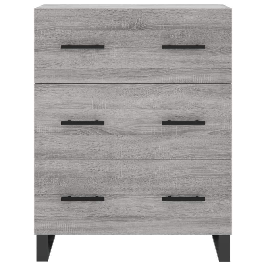vidaXL Servantă, gri sonoma, 69,5x34x90 cm, lemn compozit vidaXL Servantă, gri sonoma, 69,5x34x90 cm, lemn compozit