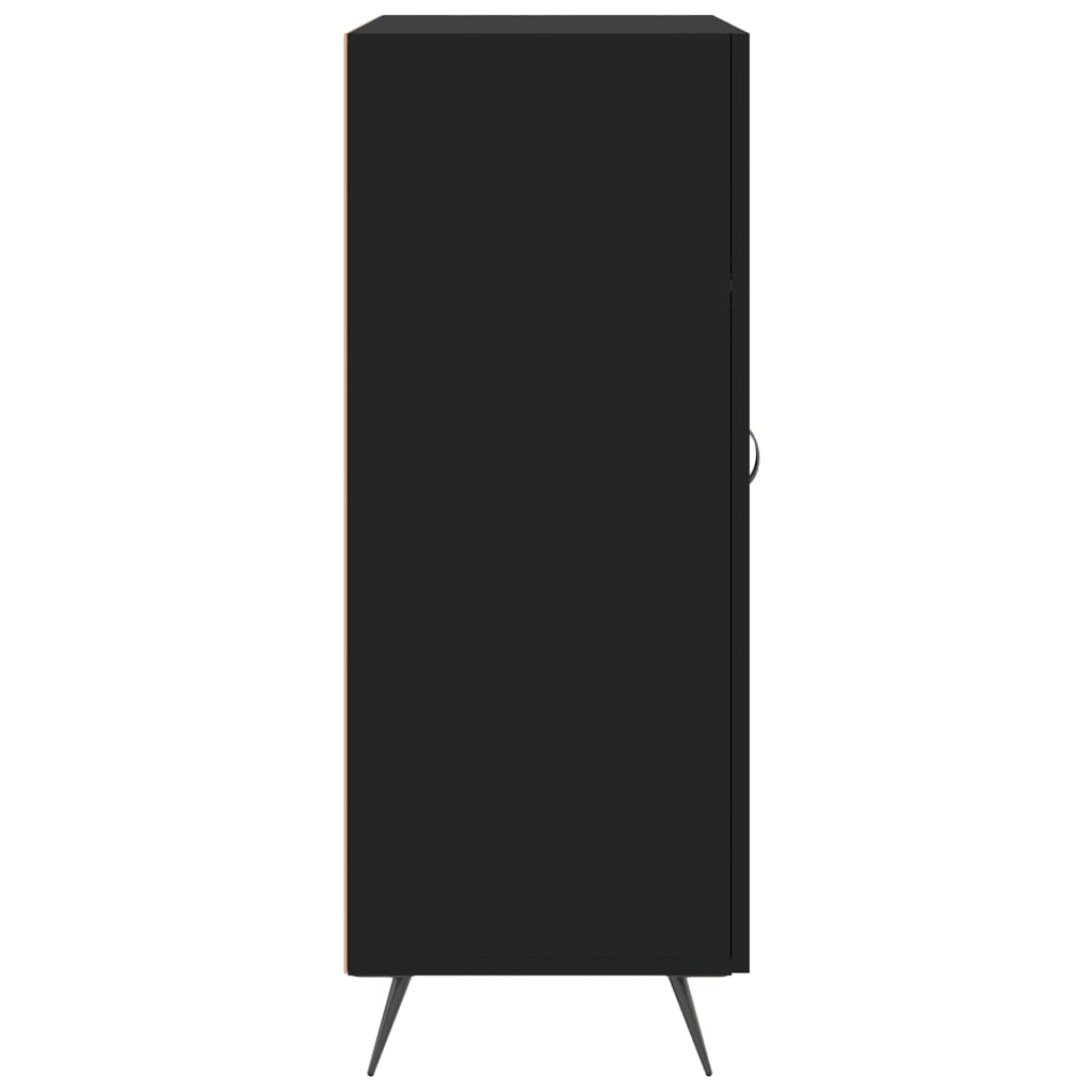vidaXL Servantă, negru, 69,5x34x90 cm, lemn compozit