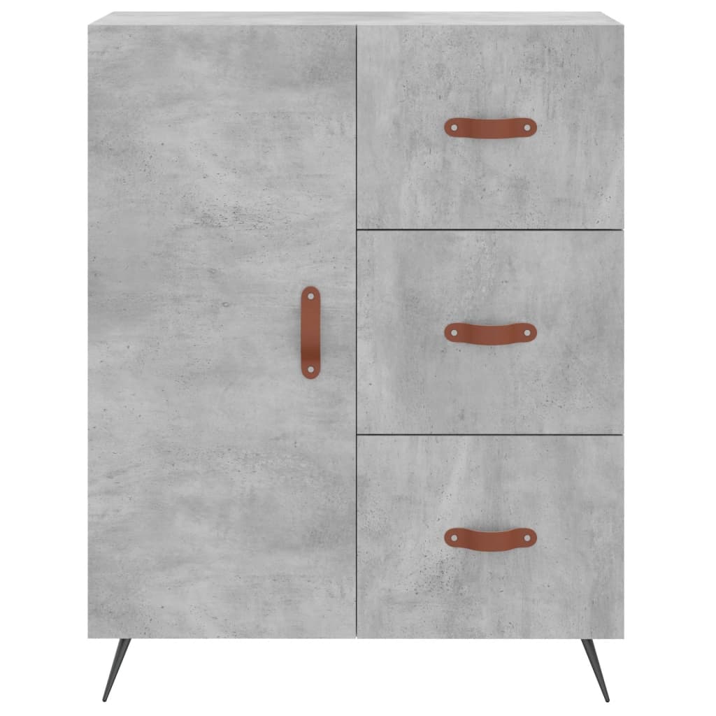 vidaXL Servantă, gri beton, 69,5x34x90 cm, lemn compozit vidaXL Servantă, gri beton, 69,5x34x90 cm, lemn compozit
