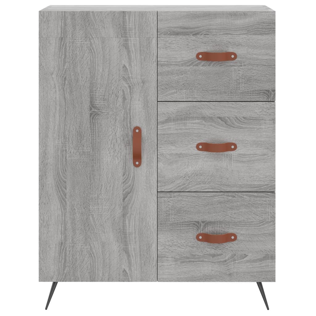 vidaXL Servantă, gri sonoma, 69,5x34x90 cm, lemn compozit vidaXL Servantă, gri sonoma, 69,5x34x90 cm, lemn compozit