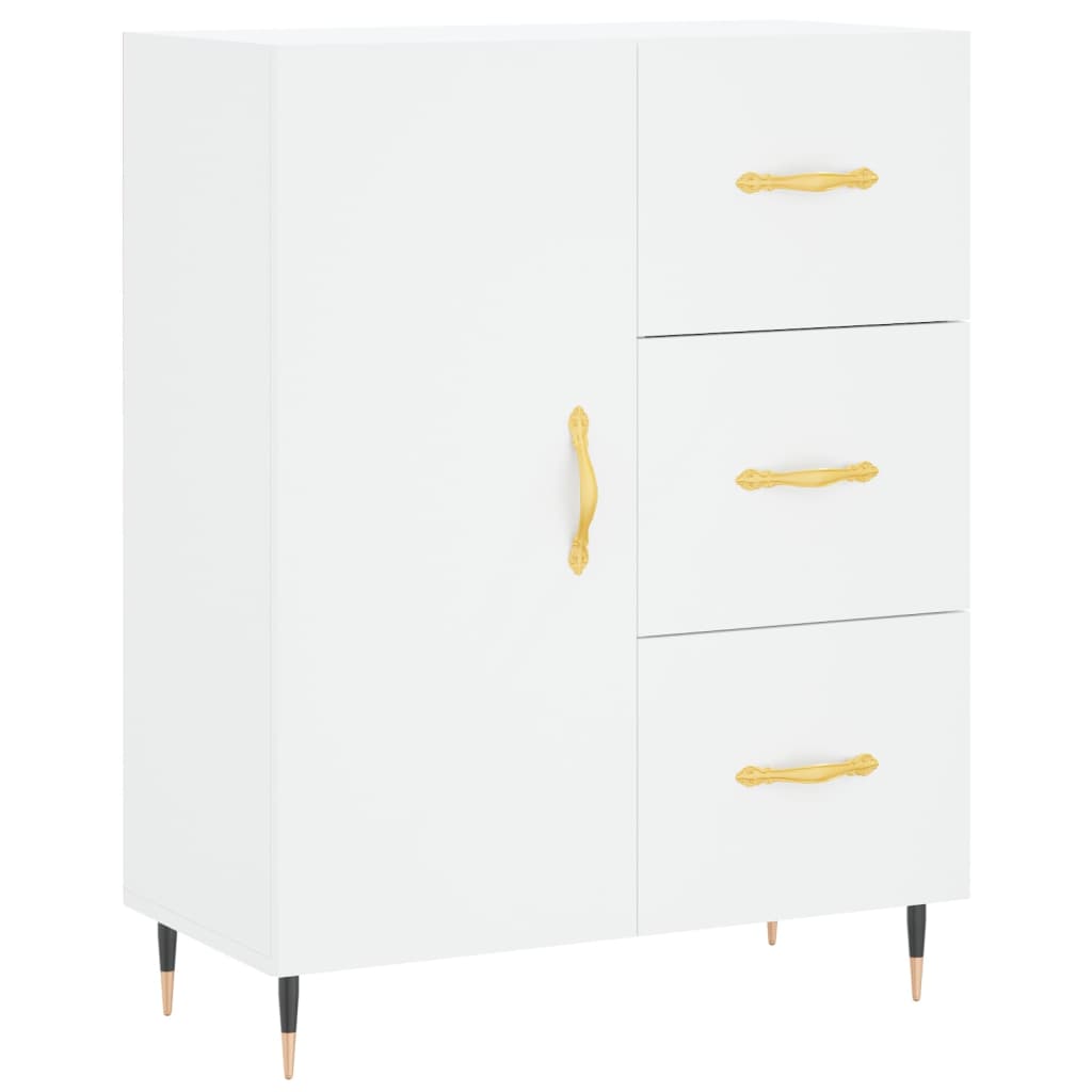 vidaXL Servantă, alb, 69,5x34x90 cm, lemn compozit