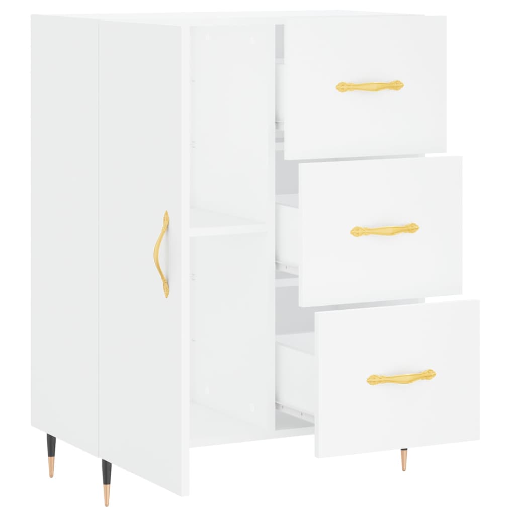 vidaXL Servantă, alb, 69,5x34x90 cm, lemn compozit