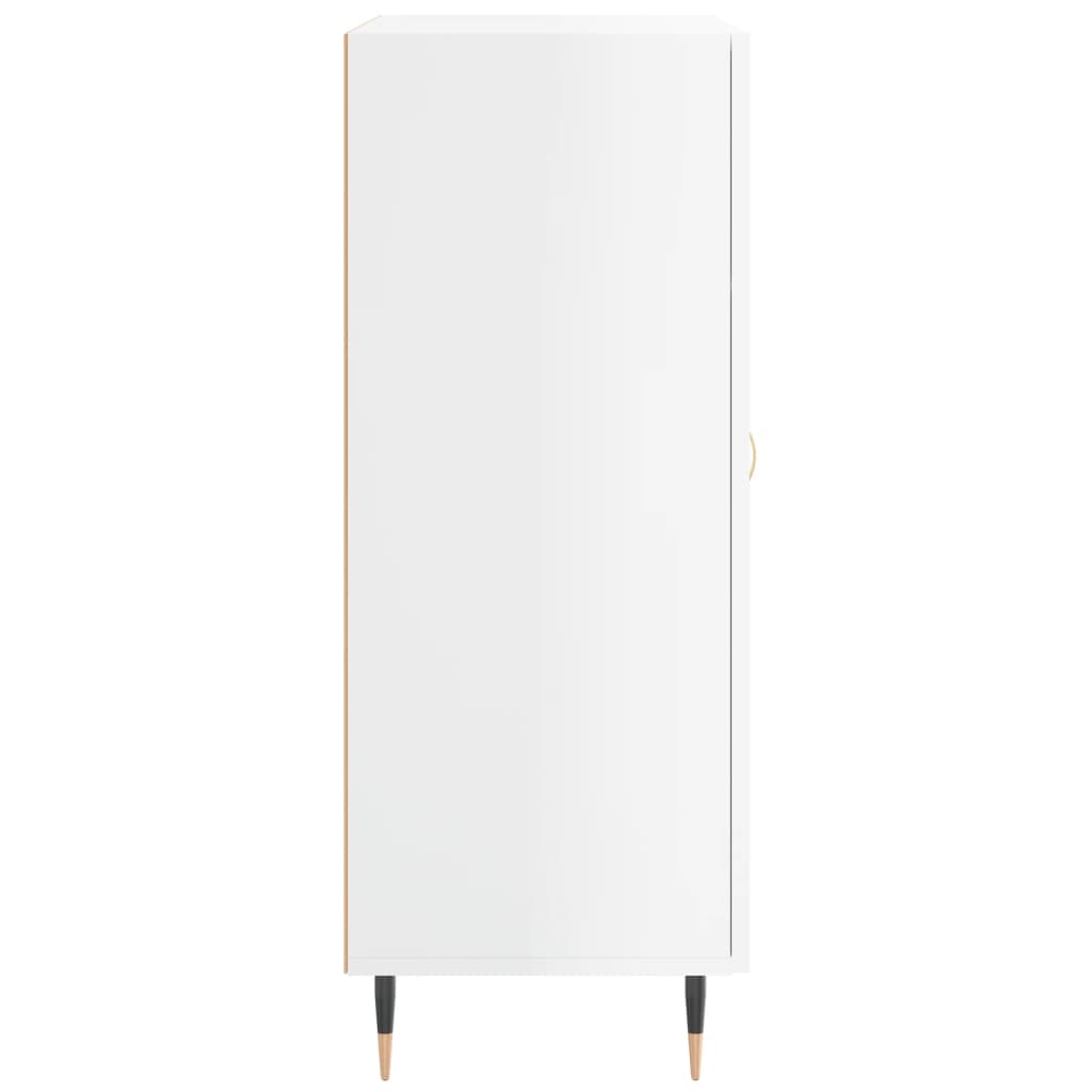 vidaXL Servantă, alb extralucios, 69,5x34x90 cm, lemn compozit vidaXL Servantă, alb extralucios, 69,5x34x90 cm, lemn compozit