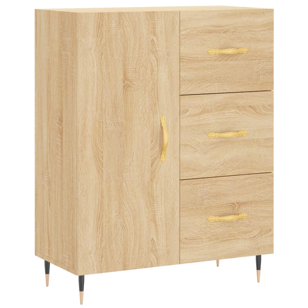 vidaXL Servantă, stejar sonoma, 69,5x34x90 cm, lemn compozit