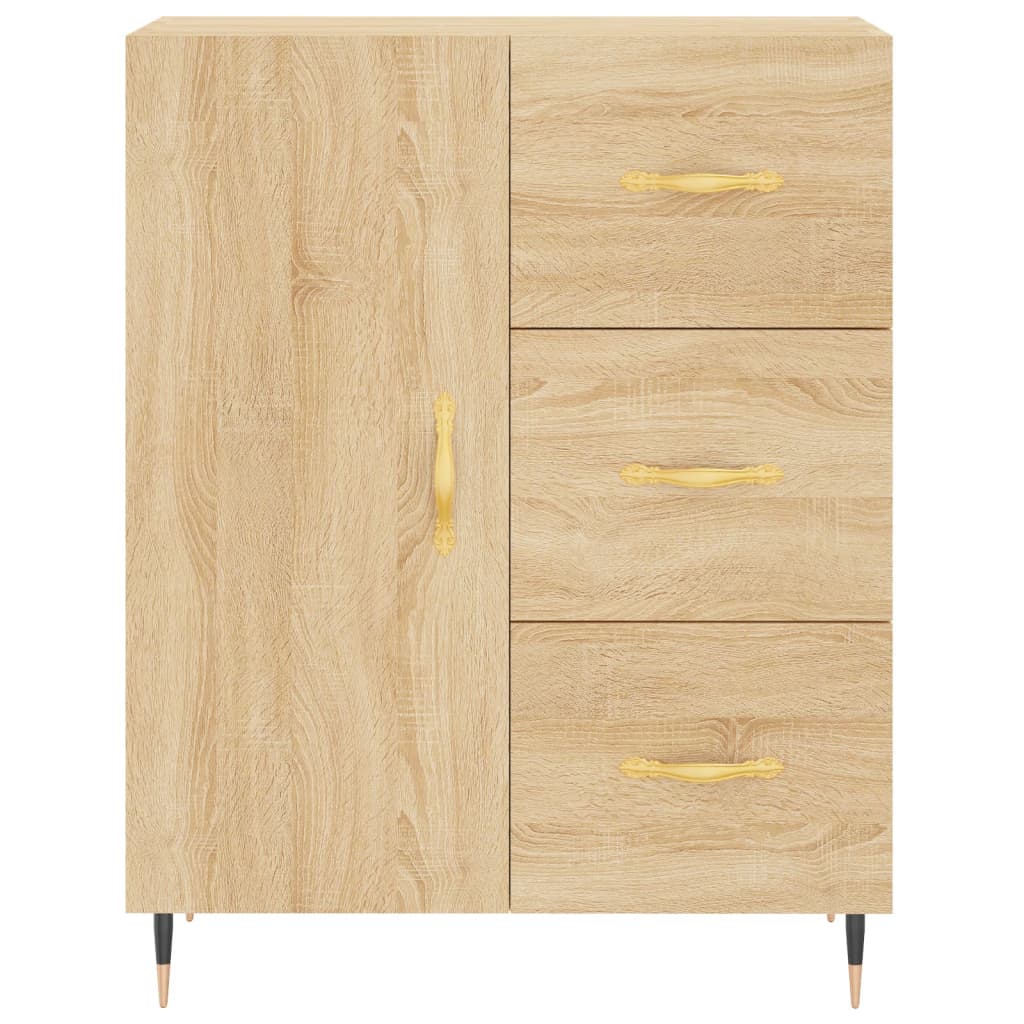 vidaXL Servantă, stejar sonoma, 69,5x34x90 cm, lemn compozit