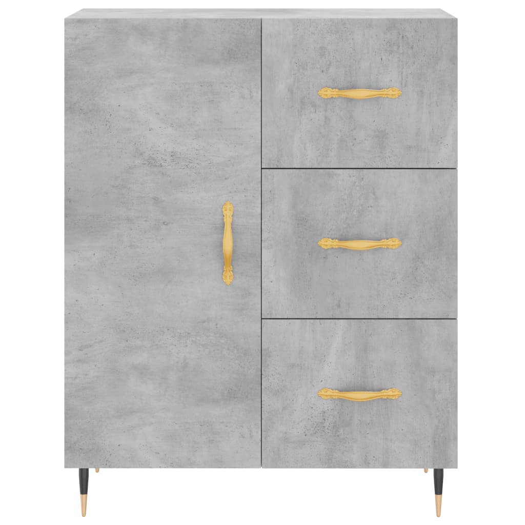 vidaXL Servantă, gri beton, 69,5x34x90 cm, lemn compozit vidaXL Servantă, gri beton, 69,5x34x90 cm, lemn compozit