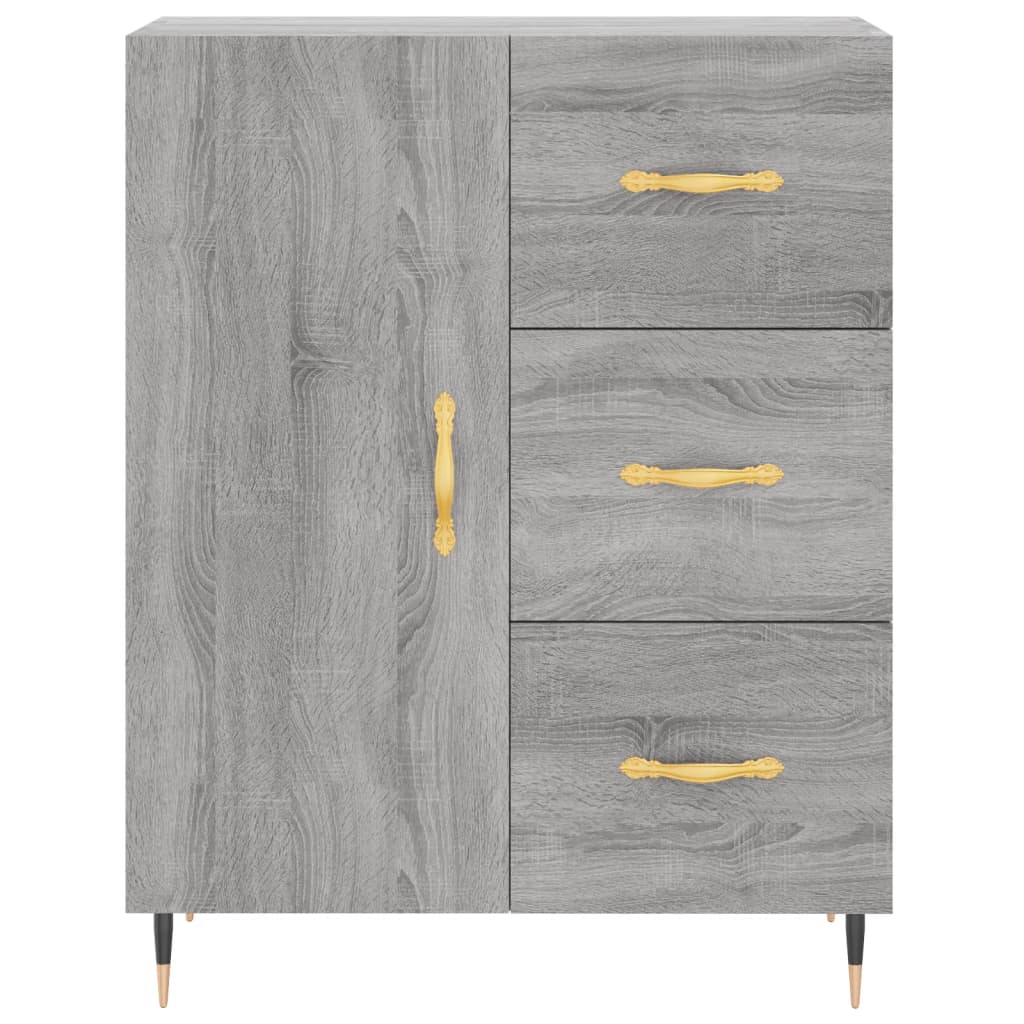 vidaXL Servantă, gri sonoma, 69,5x34x90 cm, lemn compozit vidaXL Servantă, gri sonoma, 69,5x34x90 cm, lemn compozit