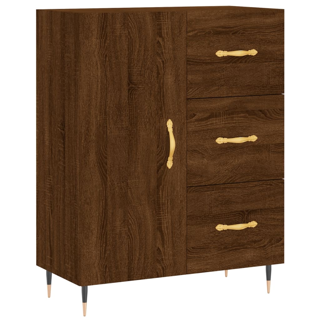 vidaXL Servantă, stejar maro, 69,5x34x90 cm, lemn prelucrat