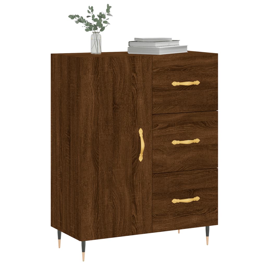 vidaXL Servantă, stejar maro, 69,5x34x90 cm, lemn prelucrat