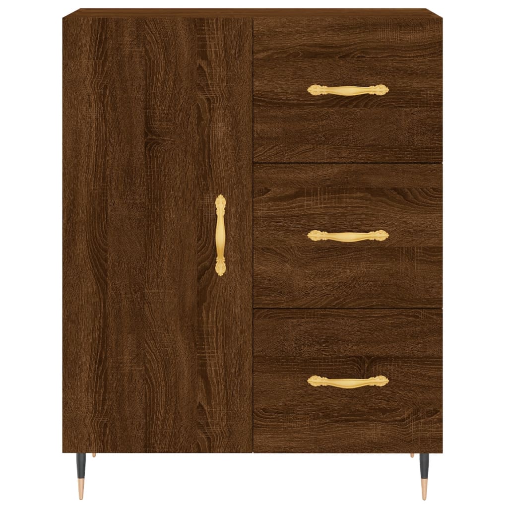 vidaXL Servantă, stejar maro, 69,5x34x90 cm, lemn prelucrat