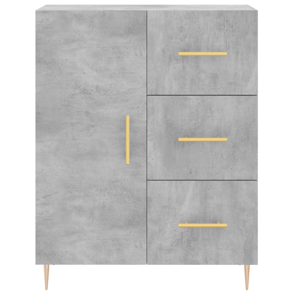 vidaXL Servantă, gri beton, 69,5x34x90 cm, lemn compozit vidaXL Servantă, gri beton, 69,5x34x90 cm, lemn compozit