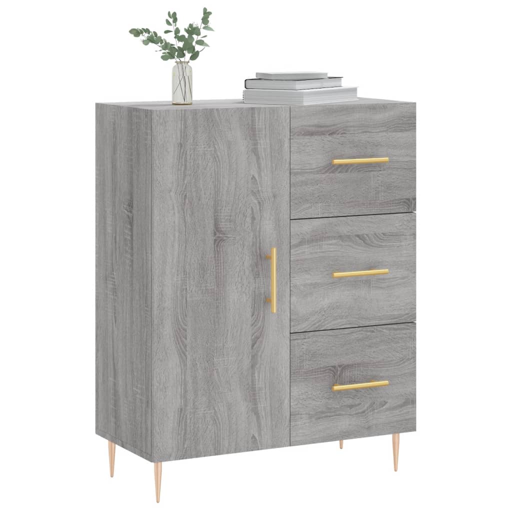 vidaXL Servantă, gri sonoma, 69,5x34x90 cm, lemn compozit vidaXL Servantă, gri sonoma, 69,5x34x90 cm, lemn compozit