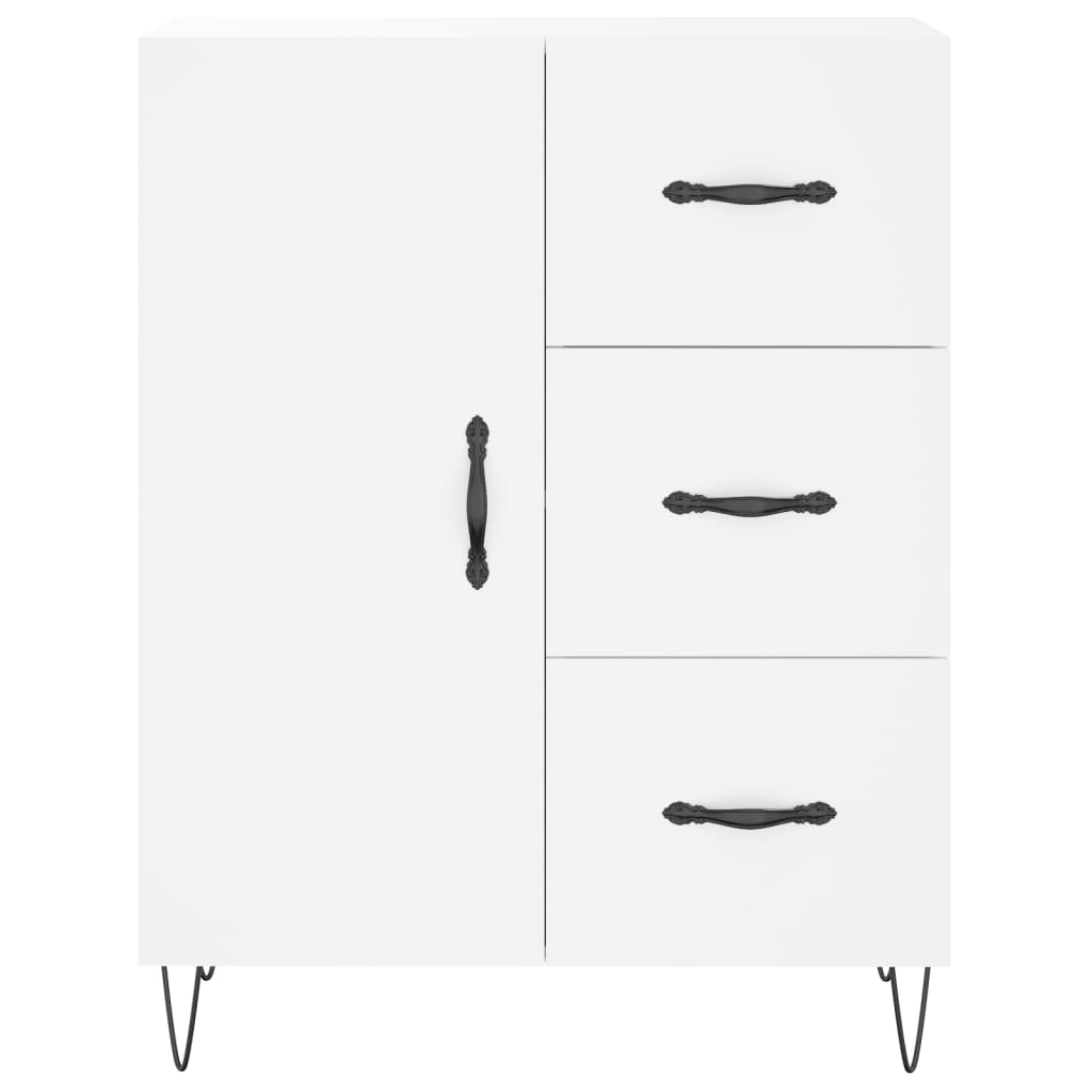 vidaXL Servantă, alb, 69,5x34x90 cm, lemn compozit